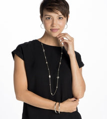 Contempo Medium Hoop Earrings