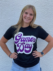 Big Game Day Retro Glitter Graphic Tee